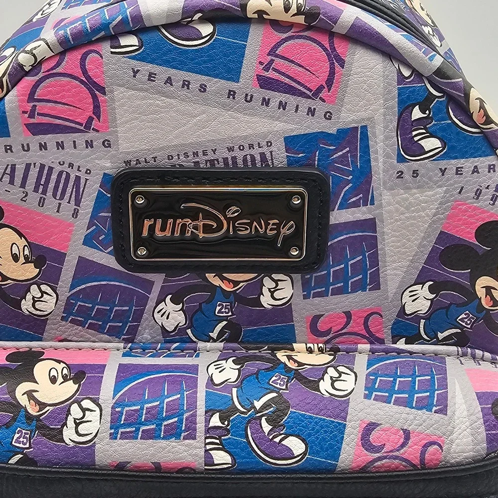 Run Disney Loungefly WDW Running Marathon 25th Anniversary Backpack Bag 2018